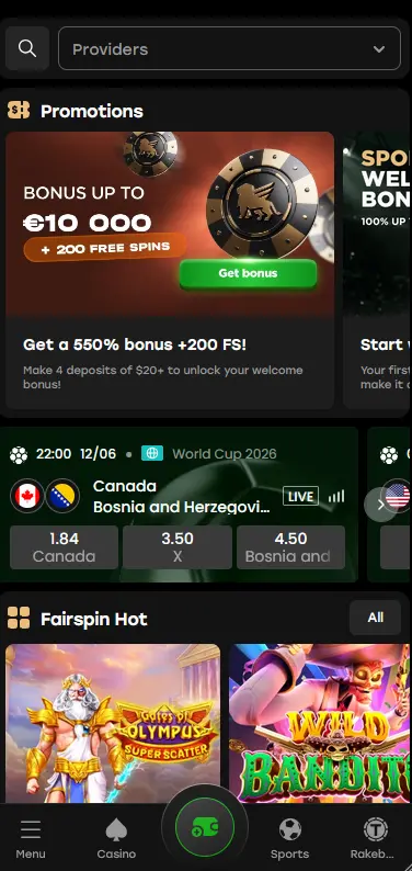 Fairspin App Vorschau