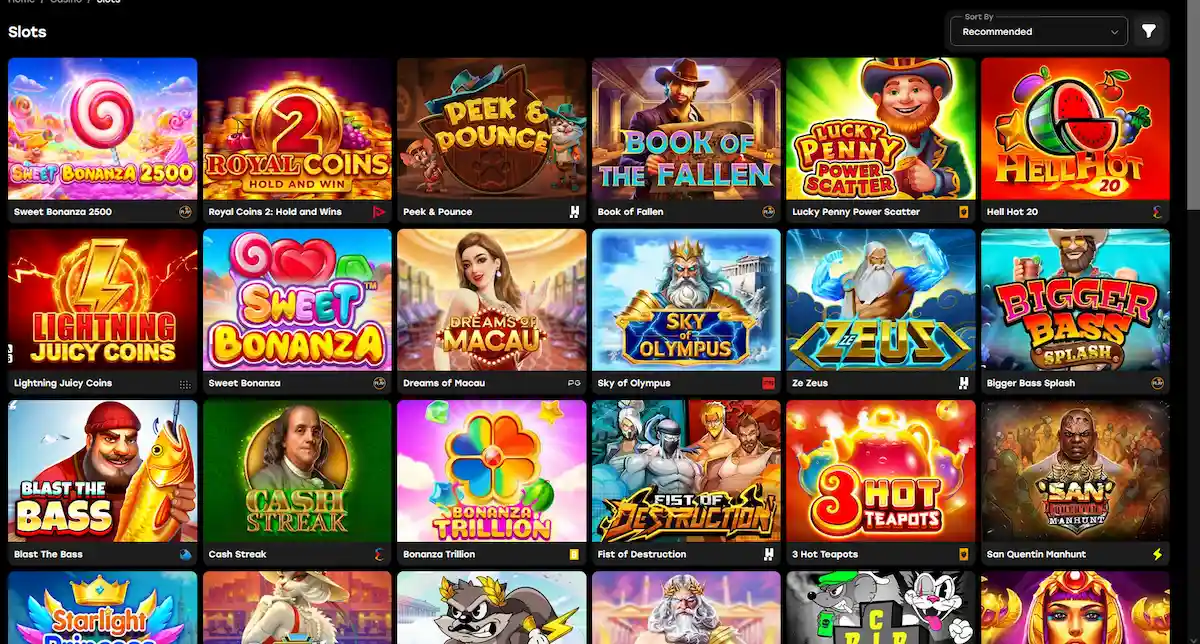 Fairspin Casino sloty – 9 600+ herních automatů od Pragmatic Play, Play'n GO a BGaming
